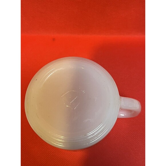 Ziggy Cartoon Sunrise Milk Glass Coffee Mug 1972 Federal Glass Tom Wilson - Picture 6 of 6